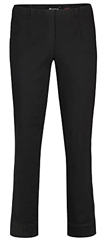 Robell Style Marie - Damen Jeans Straight - Jeanshose Damen high Waist - Stretch Jeans Hose bequemen Oberschenkel - Moderne Damenhose - Bitte Zwei Größen Kleiner bestellen, Schwarz, 36