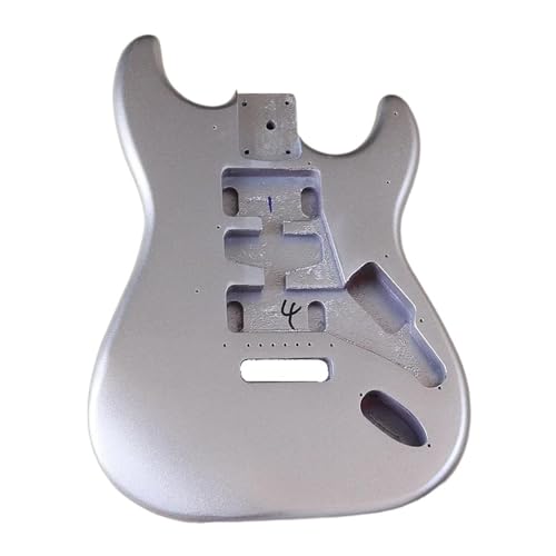 E-Gitarrenkörper Metallic Silber Farbe E-Gitarrenfass Gitarrenzubehör