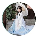 OZMDXKJ Spring Wei Jin Hanfu Damenkostüm im chinesischen Stil, super unsterbliche Stickerei, Kleidung, S = 145–158 cm, B