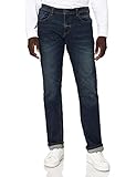 camel active Herren Regular Fit 5-Pocket Jeans aus Baumwolle 32 Dunkelblau menswear-38/32