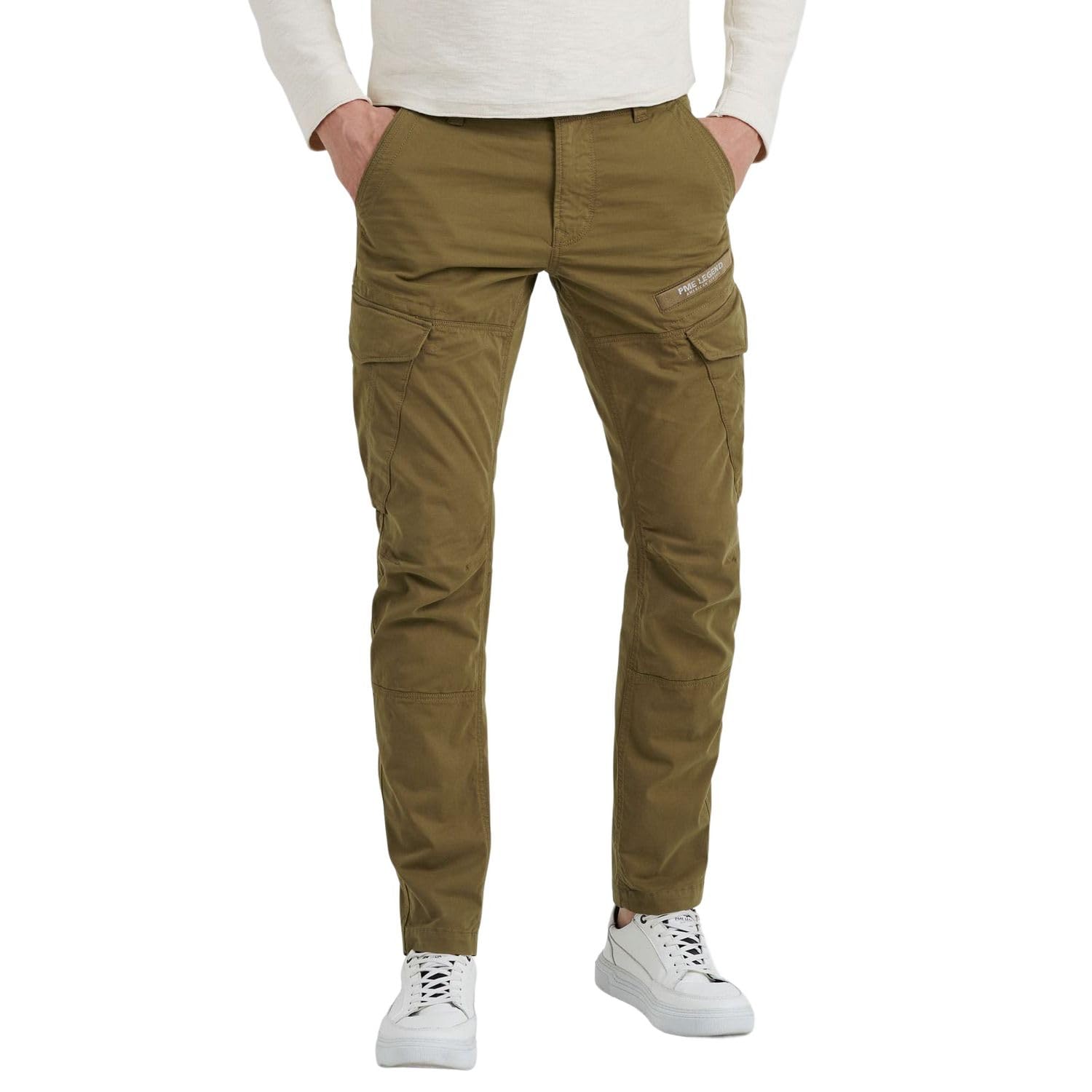 PME Legend Herren Cargohose NORDROP - Tapered Fit - Braun - Brownn W28-W40, Größe:35W / 32L, Farbvariante:Brown 8035