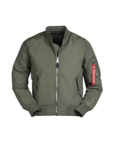 Mil-Tec Herren Ma1 Jacke, Oliv, XXL