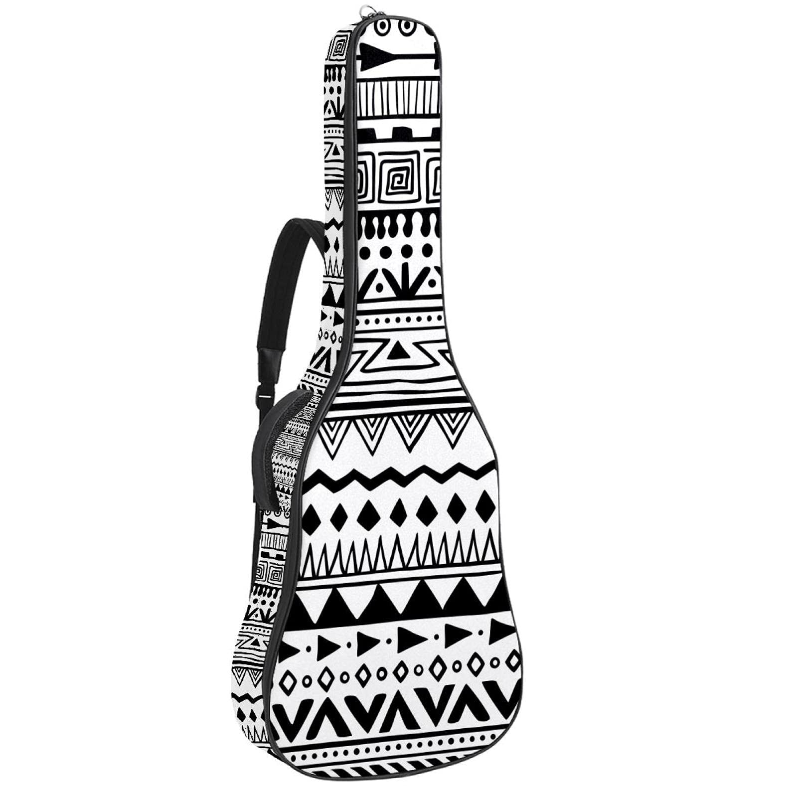 Gitarrentaschen und -etuis, Klassische Gitarren-Gig-Tasche Klassische Gitarren-Gig-Tasche ， Bohemia Boho White Black