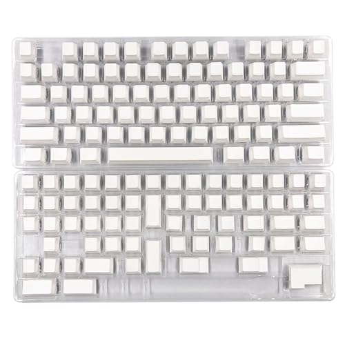 Aurgiarme 137PCS Stilvolle Weiße Leere Tastenkappen CherryHeight PBT DyeSub Personalisiertes Tastenkappen Set Für Mechanische Tastatur Schreibzubehör