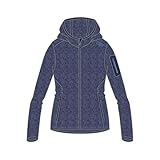 CMP - Damen Knit-Tech Jacke mit Fester Kapuze, Blue-Provence, 48