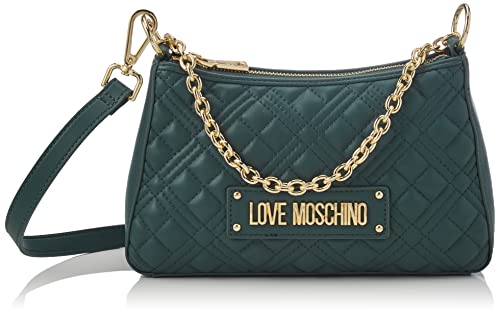 Love Moschino Damen Borsa Quilted Pu Bottiglia Umhngetasche, grün