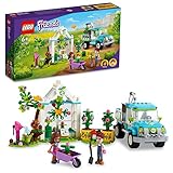 LEGO 41707 Friends Baumpflanzungsfahrzeug, Blumengarten-Spielzeug Mit Spielzeugauto Und Tierfiguren, Set Als Geschenk Für Kindergeburtstag