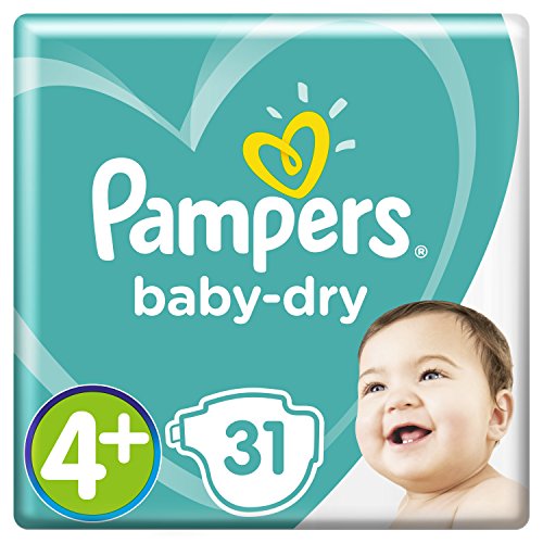 Pampers Baby-Dry Größe 4+, 31 Windeln