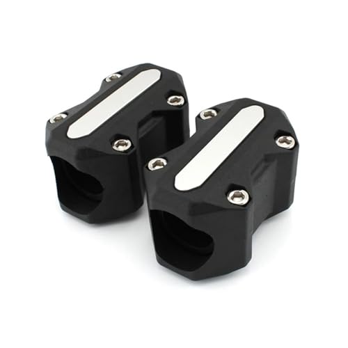 Motorrad Crashbars Motor-Crash-Bar-Schutz Stoßstange Dekorativer Schutzblock Stoßstangenschutzblock Passend Für Alle Durchmesser 22/25/28mm Motorschutz Sturzbügel(2PCS Sliver)