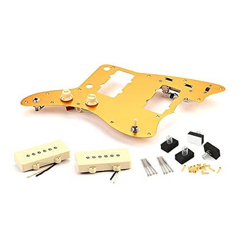 Vorverdrahtetes Humbucker-Tonabnehmer-Set mit Tonabnehmer-Abdeckungs-Kits für 3-lagigen Tonabnehmer, E-Gitarrenteile, Zubehör, vorverdrahtetes Tonabnehmer-Set