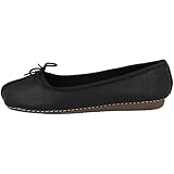 Clarks Damen Freckle Ice Ballerinas, Schwarz Black Leather, 36 EU