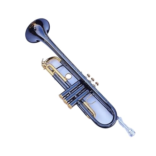 Standard Trompete Einzigartige musikalische Trompete Bb B Flat Brass Posaune Exquisites Instrument mit Mundstückhandschuhen und Box