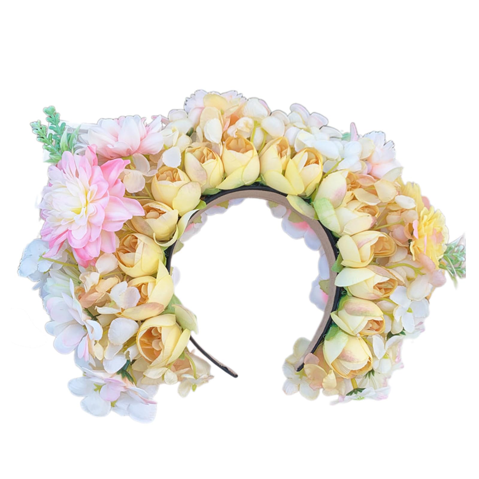 LIbgiubhy Brautgirlanden, Blumen, Hochzeit, Blume, Stirnband, Strandkranz, Haarband, Haarschmuck, Kopfreif, Requisiten für Frauen