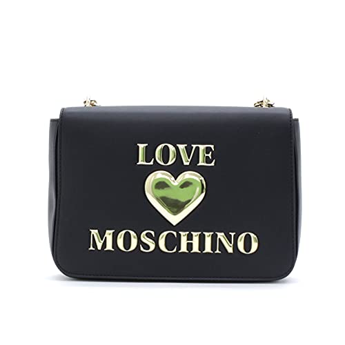 Love Moschino Damen-Schultertasche, Kollektion Herbst Winter 2021, Einheitsgröße, Schwarz - Größe: Einheitsgröße