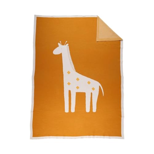 Noukie's - Jacquard Decke Giraffe Tiga Ocker 100x140 cm