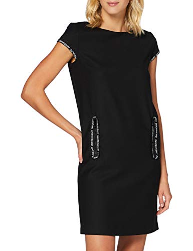 Love Moschino Women's Kleid Casual Dress, Schwarz, 34 DE (Herstellergröße: IT 38)