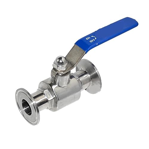 Kugelhahn Vollanschluss-Kugelhahn Mit Tri-Clamp-Zwinge Aus Edelstahl For Wasser, Öl, Luft, Gas Für Trinkwasseranlagen(32mm)