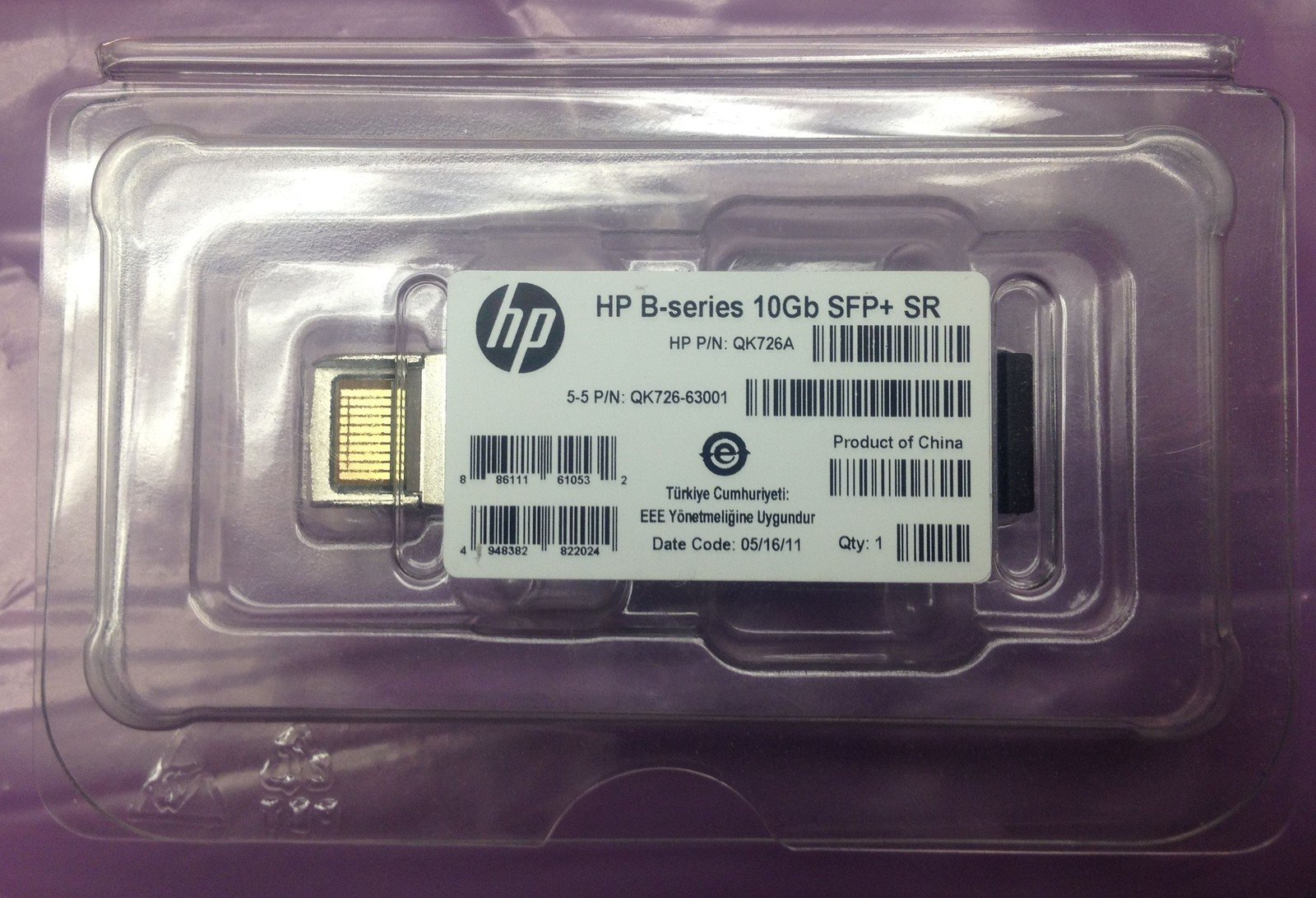 HP B-Serie QK726A 10Gbase-SR SFP+ Transceiver