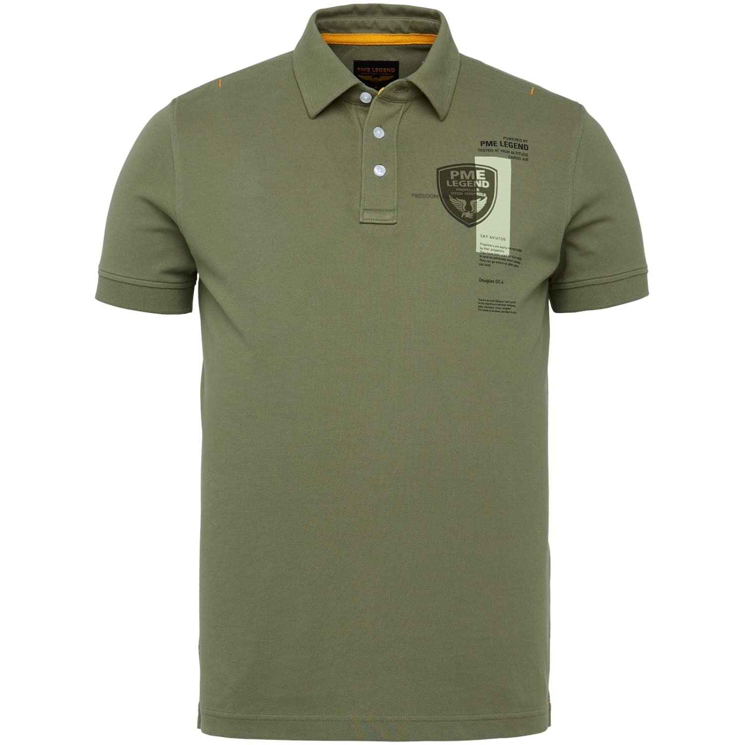 PME Legend Short Sleeve Polo Stretch Pique - M