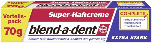 Blend-a-dent Super-Haftcreme extra stark 70g, 6er Pack (6 x 70 g)