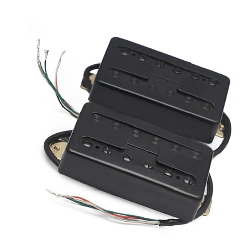 H-Stil Messing Abdeckung E-Gitarre Pickup Coil Spliting Pickup Humbucker Dual Coil Pickup N7.5K/B15K Ausgang e gitarren tonabnehmer (Color : Black N and B)