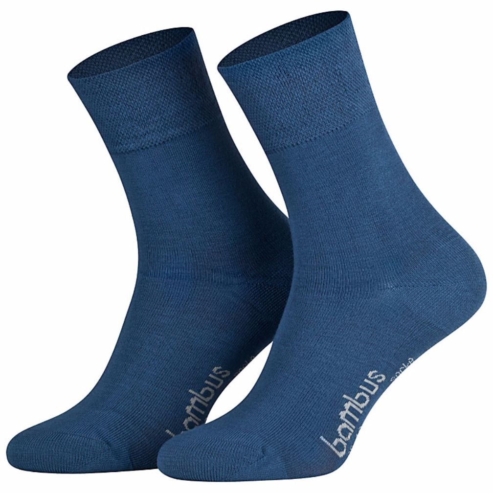 Wowerat Damensocken 12 Paar Bambussocken 35-38 jeans