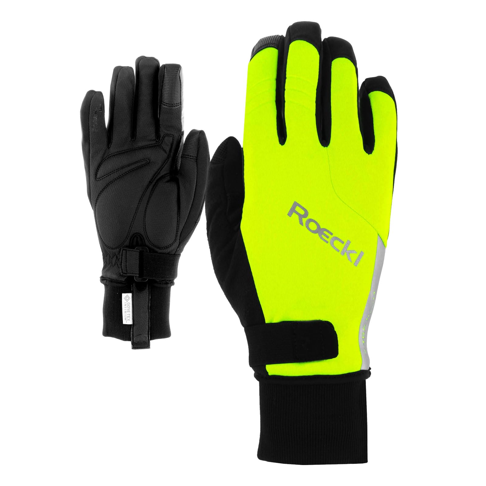 Roeckl Villach 2 Winter Fahrrad Handschuhe lang Fluo gelb 2023: Größe: 8.5