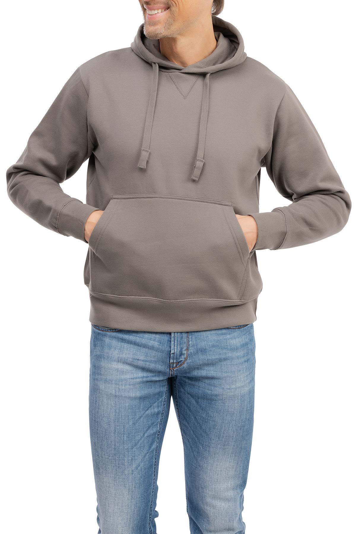 Happy Clothing Herren Pullover mit Kapuze Pulli, Größe:M, Farbe:Anthrazit