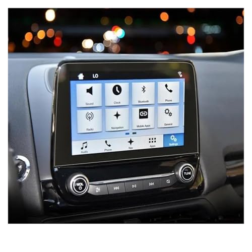 Navigations-Displayschutz Für Ford Für Ecosport 2018 2019 2020 8 9 Zoll Gehärtetes Glas Auto Navigation Displayschutzfolie Touch Displayschutzfolie Anti Scratch Navigation Schutzfolie(8 inch)