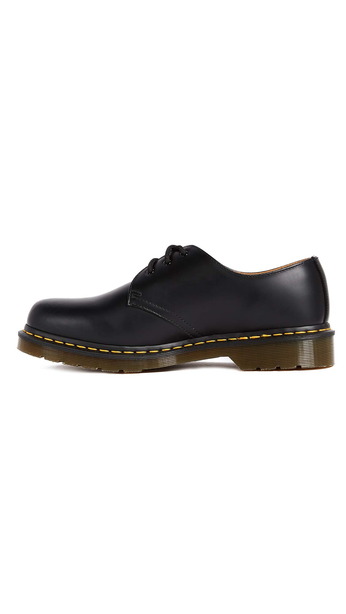 Dr. Martens Unisex-Erwachsene 1461 Mono Smooth Derby, Schwarz Black Gelbe Nähte, 45 EU, R14345001