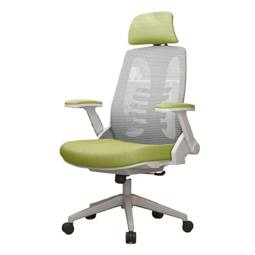 Zhaoj24-05 Bürostuhl Ergonomischer Ergonomischer Stuhl mit Lordosenstütze, Bürostuhl, bequemer, drehbarer Computerstuhl for das Arbeitszimmer zu Hause, Schreibtischstuhl Schreibtischstuhl(Green)