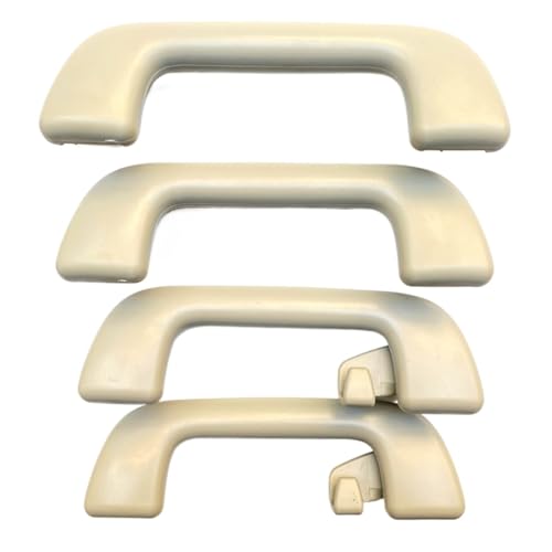 VLZUNO Auto-Dachziehgriff Haltegriff Grau mit Haken, for Toyota, for Corolla, for RAV4, Yaris Vios OEM:74610-52020 Haltegriff für Autodach(A Set of 4pcs beige)