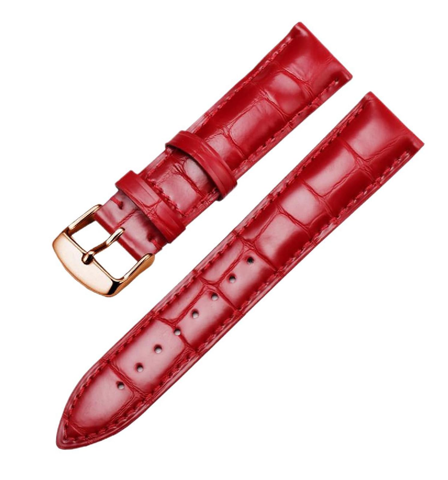 SpaRcz Uhrenarmband aus echtem Leder für Herren, weiches Rindsleder, Schmetterlingsschnalle, Zubehör, Uhrenkette für Damen, 14-22mm, Farbe 10, 14mm