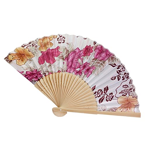 YIHANSS Traditioneller chinesischer Vintage-Bambus-Handfächer, faltbar, Blumenfächer, chinesische Tanzparty, Taschengeschenke für Hochzeiten, Handfächer, Dekor-Fächer (Farbe: N)