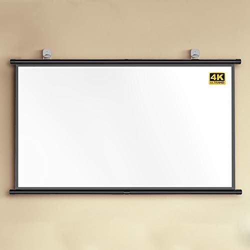 Projektionsleinwand, Verhältnis 4:3/16:9, einfache, an der Wand montierte hochauflösende Projektionsleinwand für zu Hause, für Filme verwendet | Heimprojektor(72 inch 4: 3