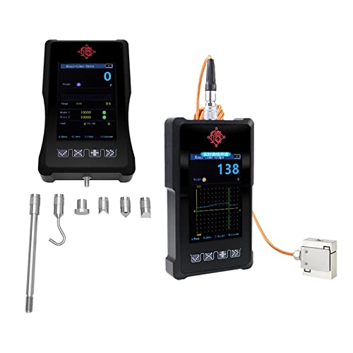 Tragbares Kraftmessgerät, digitales Handdynamometer, Messinstrument, Mess-Pull-Push-Wägezellenanzeige, Handheld, wiederaufladbar - Digitaler Spannungsmesser(DY920-C 0-100N)