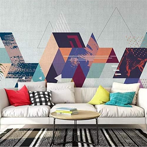 XLMING Bunte Kunst-Muster 3D Tapeten Home Esszimmer Sofa Schlafzimmer Wohnzimmer TV Hintergrund-200cm×140cm