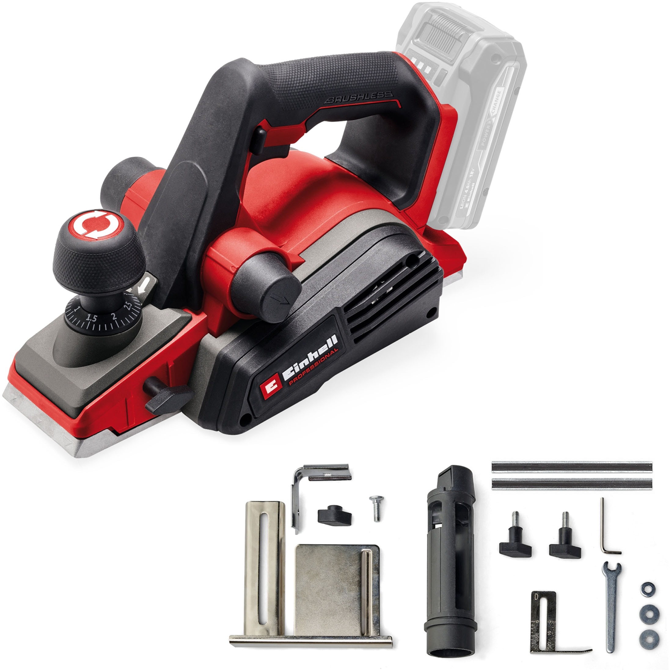 Einhell Akku-Elektrohobel "TP-PL 18/3 Li BL - Solo", Mitglied der Power X-Change Familie, ohne Akku