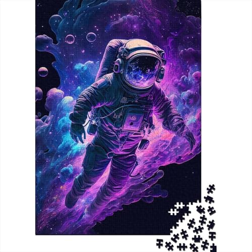 Kunstpuzzle für Erwachsene, 1000 Teile, Astronauten im Ozean, für Erwachsene, schwierige Puzzles, entspannendes geistiges Lernspielzeug (Größe 75x50cm)