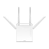 STRONG Dual Band Gigabit WLAN Router 1200, Bis 1200 Mbit/s für 5GHz WiFi, LAN, WAN, WLAN Verstärker, Anschluss an Kabel-/DSL-/Glasfaser-Modem, Gast-Netzwerk, Weiß