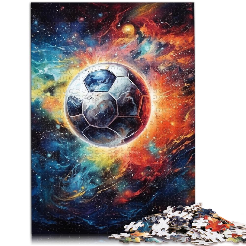 Puzzles für Star Football. Puzzles für Erwachsene. 1000-teiliges Holzpuzzle ganze Familie und Dieses 1000-teilige (50 x 75 cm)