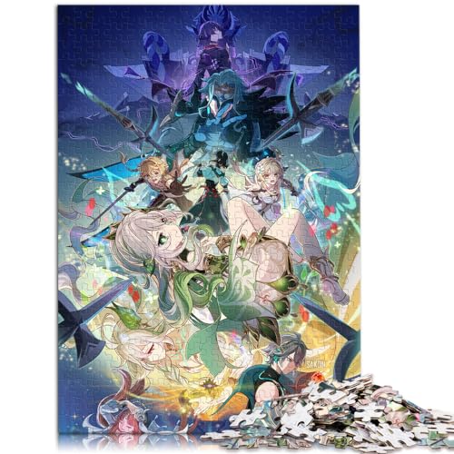 Puzzles Geschenke Spielzeug Genshin Impact Dori 1000 Teile Puzzles Holzpuzzle Pädagogisches Stressabbau-Spielzeugpuzzle Herausfordernd, Aber unterhaltsam und humorvoll (50x75cm)