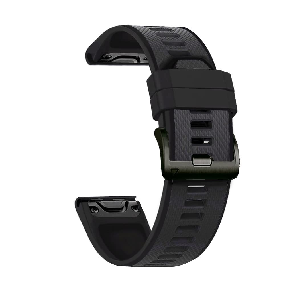 OPKDE 22 x 26 mm Smartwatch-Armbänder für Garmin Fenix 6X 6 Pro 5 5X Plus 7 7X 3 3HR 945 Armband Quick Easyfit Starps Zubehör, 26mm Fenix5X 5XPlus, Achat