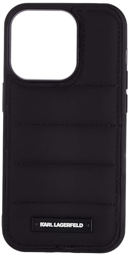 Karl Lagerfeld KLHCP14LPSQAK hülle für iPhone 14 Pro 6,1" hardcase schwarz/Black Puffy Elongated Logo