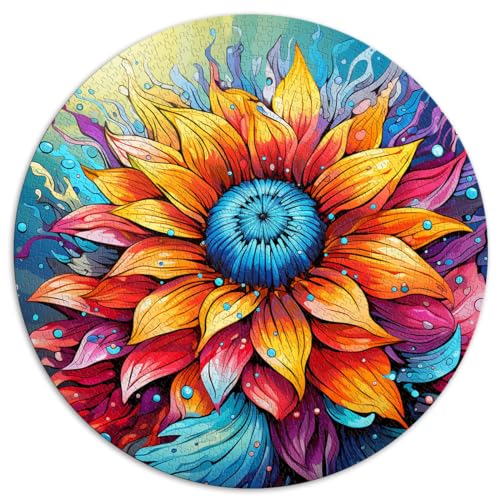 Puzzlespiel Sonnenblume 1000-teiliges Puzzle Lernspiele 67,5 x 67,5 cm Familienspaß-Puzzle von Family Game Stressabbau Schwieriges Herausforderungspuzzle