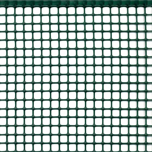 Tenax Quadra 10 Grün 0,50 x 50 m Schutznetz aus Kunststoff für Balkone, Terrassen, Tore und Zäune