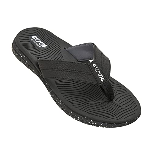 COOL shoe corp. Herren SUV Flip Flops, Schwarz, 44 EU