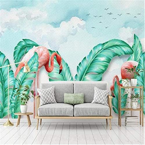 XLMING Baum Wald Bananenblatt Stil 3D Tapeten Home Esszimmer Sofa Schlafzimmer Wohnzimmer TV Hintergrund-250cm×170cm