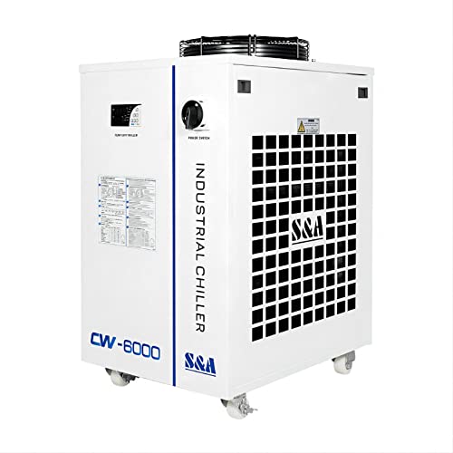 S&A EU Stock CW-6000AN Industrial Water Chiller Cooling for CO2 Laser Tube, CNC Spindle,Laser Welding Machine