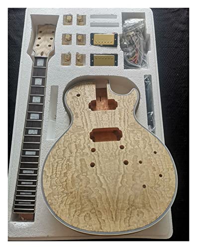 Gitarrenkorpus unfertig DIY.E- Gitarrenset Zubehör Furnier Mahagoni Massivholzkörper (Color : 7)